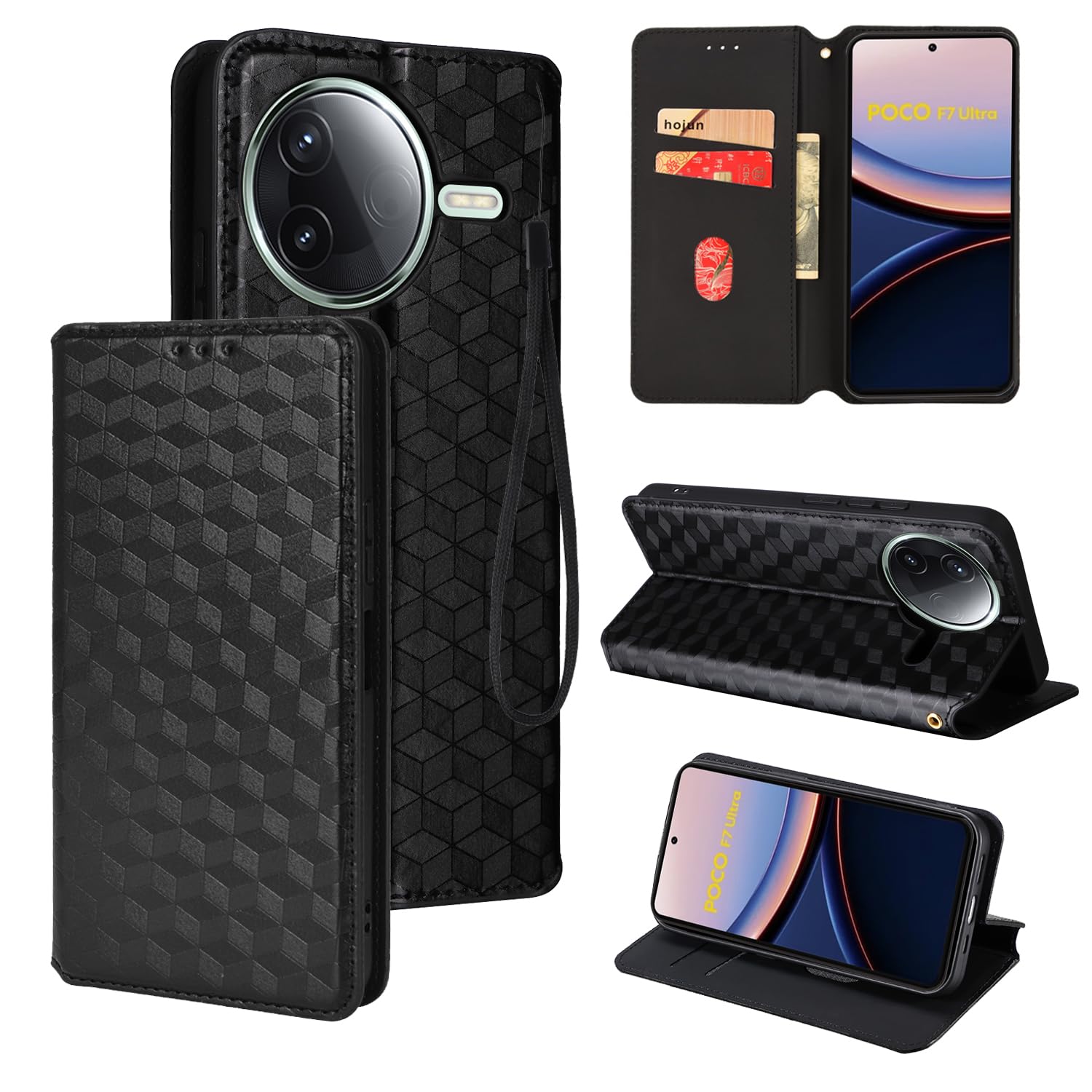 Xiaomi POCO F7 本体 ブラック　手帳カバー付き　256GB Amazon.co.jp: Gedurya Xiaomi POCO F7 ケース 手帳型 ポコf7
